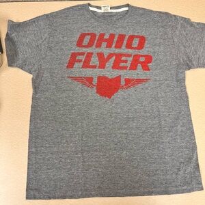HOMAGE OHIO FLYER Gray Tee with Red Label